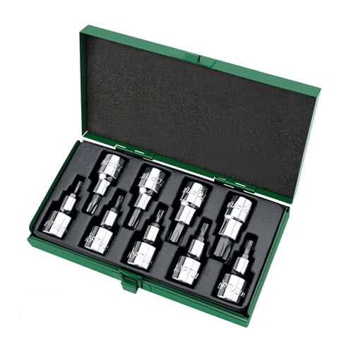 gaad0903 Набор бит впрессованных в головку 1/2″ Т20-Т60 TOPTUL GAAD0903