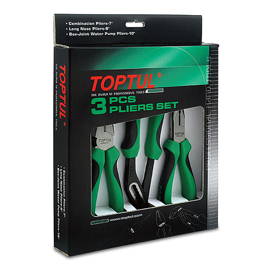 gaae0303 Набор пассатижей с переставными плоскогубцами 3 ед. TOPTUL GAAE0303