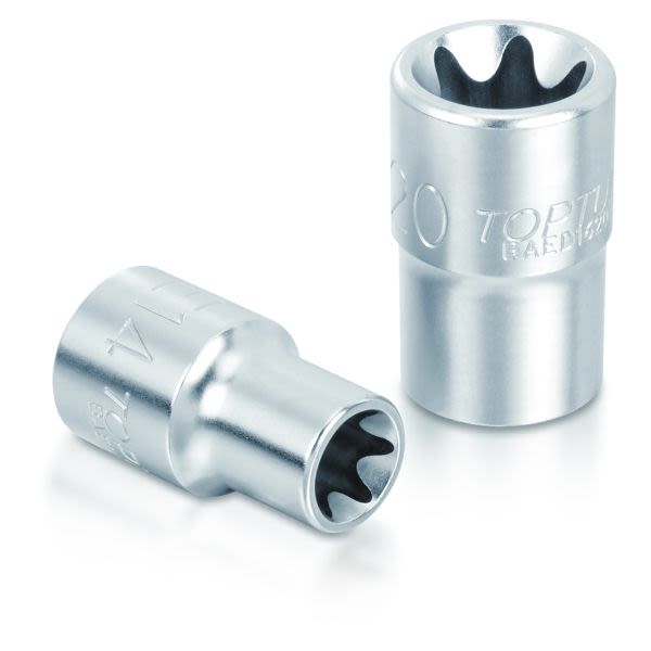 Набор головок TORX 3/8" E8-E20 8 ед. звезда Давида TOPTUL GAAG0802 Набор головок TORX 3/8" E8-E20 8 ед. звезда Давида TOPTUL GAAG0802