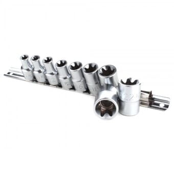 Набор головок TORX 1/2" E10-E24 9 ед. звезда Давида TOPTUL GAAG0901 Набор головок TORX 1/2" E10-E24 9 ед. звезда Давида TOPTUL GAAG0901
