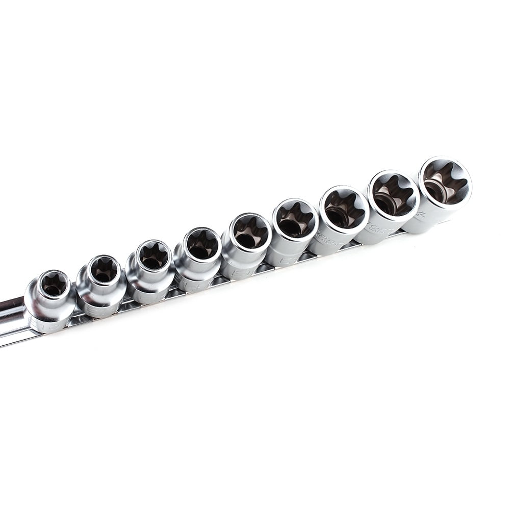 Набор головок TORX 1/2" E10-E24 9 ед. звезда Давида TOPTUL GAAG0901 Набор головок TORX 1/2" E10-E24 9 ед. звезда Давида TOPTUL GAAG0901