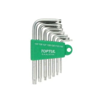 Набор Г-образных ключей звездочек TORX T10-T40 7 ед. TOPTUL GAAL0705