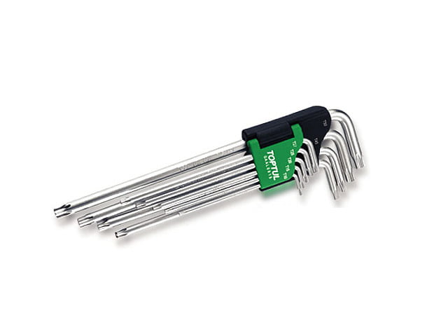gaal0915 Набор Г-обр. ключей TORX T10-T50 9 ед. супердл. с отверстием TOPTUL GAAL0915