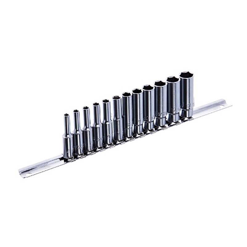 gaaq0802u Набор головок длинных 1/4″ на планке 12 ед. 4-13 мм TOPTUL GAAQ0802U