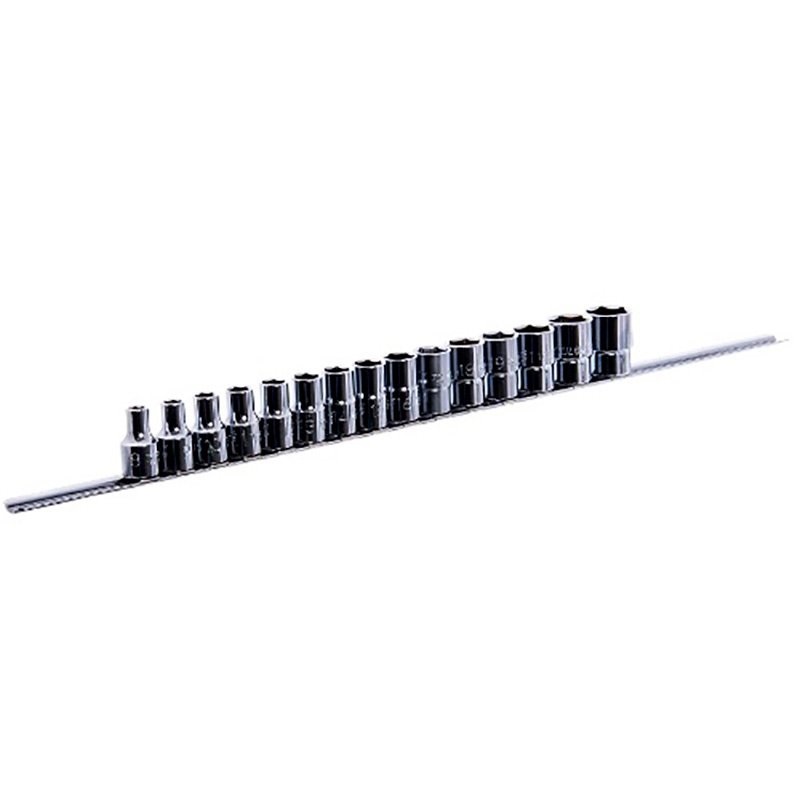 gaaq1602u Набор головок 1/2″ на планке 15 ед. 8-19, 21, 22, 24 мм TOPTUL GAAQ1602U