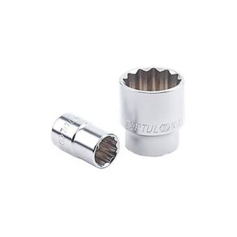 Набор головок 12-гранных на планке 1/2" 15 ед. 8-19, 21, 22, 24 мм TOPTUL GAAQ1602U-12 Набор головок 12-гранных на планке 1/2" 15 ед. 8-19, 21, 22, 24 мм TOPTUL GAAQ1602U-12