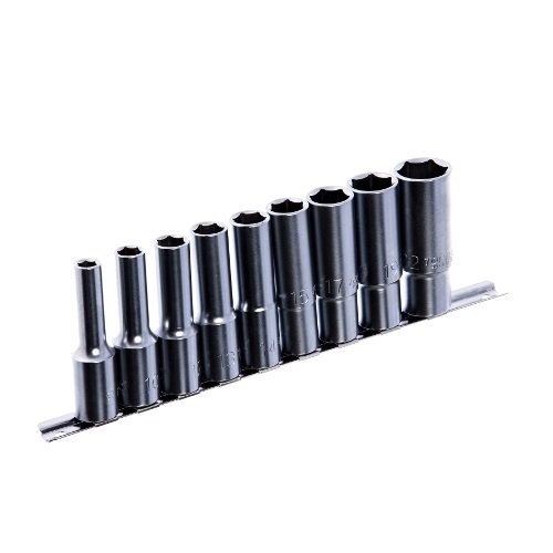 gaaq1605u-12 Набор головок длинных 12-гранных на планке 1/2″ 9 ед. 8, 10, 12-15, 17, 19, 22 мм TOPTUL GAAQ1605U-12