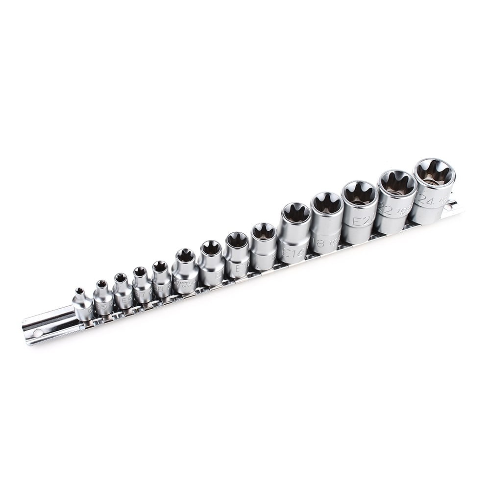 Набор головок TORX 1/4"-1/2" E4-E24 14 ед. звезда Давида TOPTUL GAAR1402 Набор головок TORX 1/4"-1/2" E4-E24 14 ед. звезда Давида TOPTUL GAAR1402