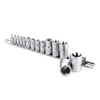 Набор головок TORX 1/4"-1/2" E4-E24 14 ед. звезда Давида TOPTUL GAAR1402 Набор головок TORX 1/4"-1/2" E4-E24 14 ед. звезда Давида TOPTUL GAAR1402