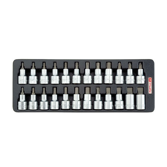 gaat2402 Набор бит впрессованных в головку 1/2″ 24 ед. в ложементе, тип А TOPTUL GAAT2402