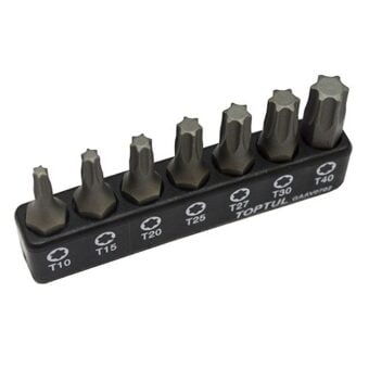 Набор бит 1/4" 7ед. звездочек Torx: T10-T40 TOPTUL GAAV0702