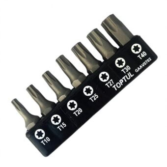Набор бит 1/4" 7ед. звездочек Torx: T10-T40 TOPTUL GAAV0702