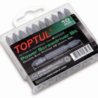 Набор бит 1/4" PH2х65 мм двухсторонних 10 шт. TOPTUL GAAW1001