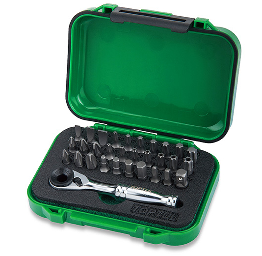 gabw3103 Набор бит с трещоткой-битодержателем 1/4″ 31 ед. TOPTUL GABW3103