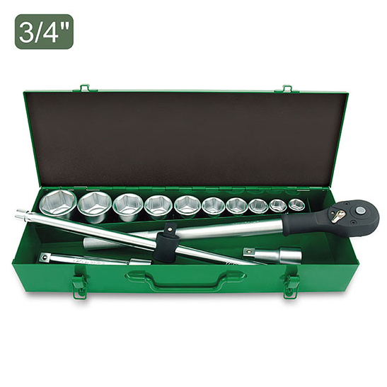 gcad1405 Набор инструмента 3/4″ 14 ед. 6-гранный металлический кейс TOPTUL GCAD1405
