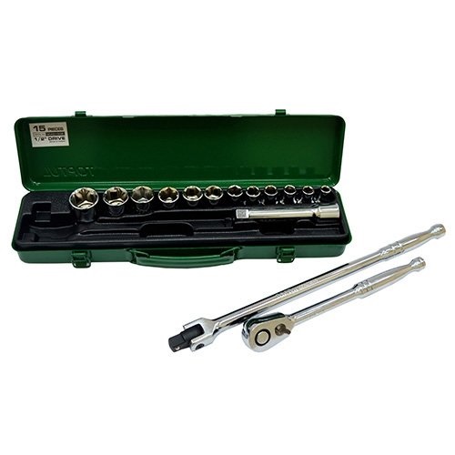 Набор инструмента 1/2" 15 ед. 6-гранный TOPTUL GCAD1508 Набор инструмента 1/2" 15 ед. 6-гранный TOPTUL GCAD1508