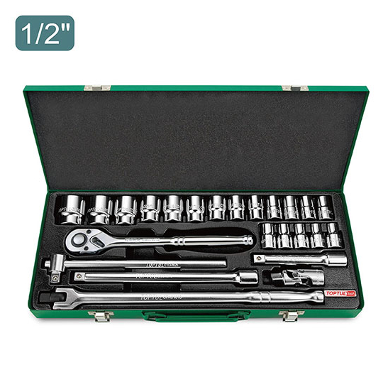 gcad2401 Набор инструмента 1/2″ 24 ед. 6-гранный TOPTUL GCAD2401