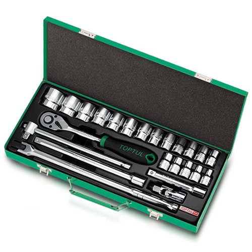 Набор инструмента 1/2" 24 ед. 6-гранный TOPTUL GCAD2401 Набор инструмента 1/2" 24 ед. 6-гранный TOPTUL GCAD2401