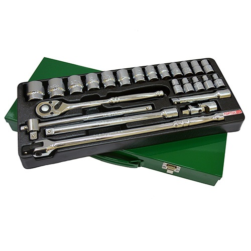 Набор инструмента 1/2" 24 ед. 6-гранный TOPTUL GCAD2401 Набор инструмента 1/2" 24 ед. 6-гранный TOPTUL GCAD2401