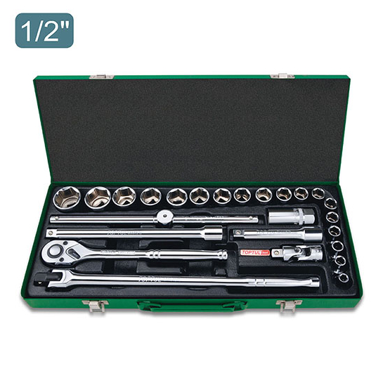 gcad2514 Набор инструмента дюймового 1/2″ 25 ед. 12-гранный TOPTUL GCAD2514