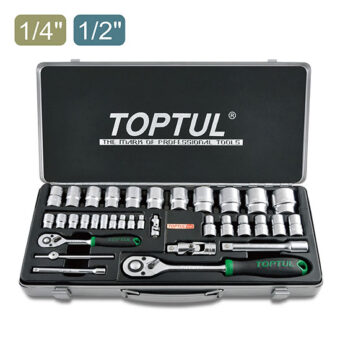 Набор инструмента 1/4" и 1/2" 34 ед. TOPTUL GCAD3401