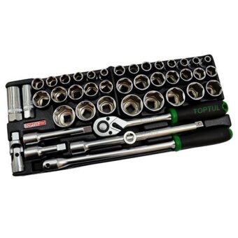 Набор инструмента 1/2" дюйм и метрический 43 ед. TOPTUL GCAD4303 Набор инструмента 1/2" дюйм и метрический 43 ед. TOPTUL GCAD4303