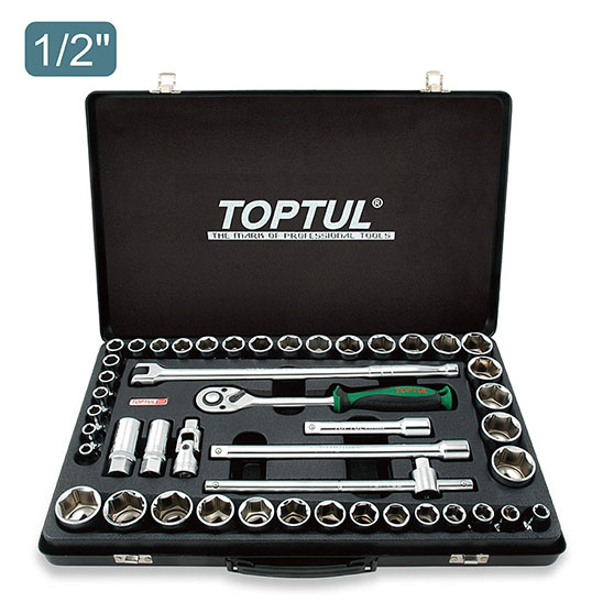 gcad4601 Набор инструмента 1/2″ дюйм и метрический 46 ед. TOPTUL GCAD4601