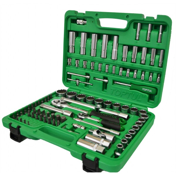gcai094r1 Набор инструмента 1/4″ и 1/2″ 94 ед. 12-гранный new box TOPTUL GCAI094R1