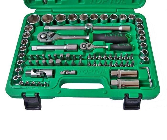 Набор инструмента 1/4" и 1/2" 108 ед. 6-гранный TOPTUL GCAI108R Набор инструмента 1/4" и 1/2" 108 ед. 6-гранный TOPTUL GCAI108R