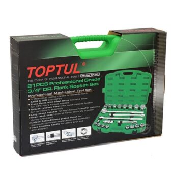 Набор инструмента 3/4" 21 ед. 6-гранного TOPTUL GCAI2102 Набор инструмента 3/4" 21 ед. 6-гранного TOPTUL GCAI2102