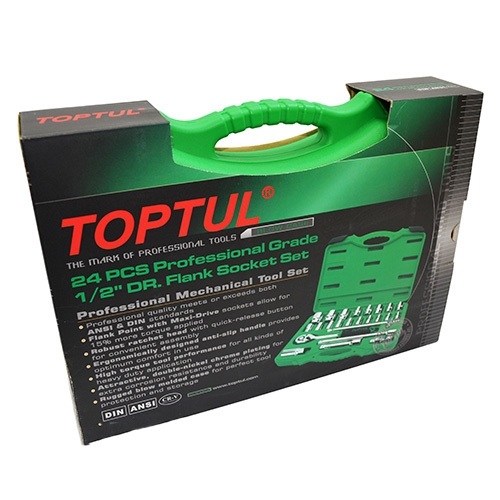 Набор инструмента 1/2" 24 ед. TOPTUL GCAI2401 Набор инструмента 1/2" 24 ед. TOPTUL GCAI2401