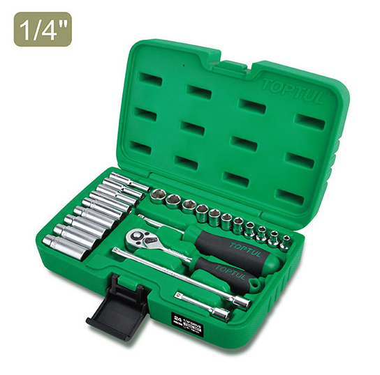 gcai2403 Набор инструмента 1/4″ 24 ед. TOPTUL GCAI2403