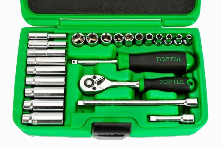 Набор инструмента 1/4" 24 ед. TOPTUL GCAI2403 Набор инструмента 1/4" 24 ед. TOPTUL GCAI2403