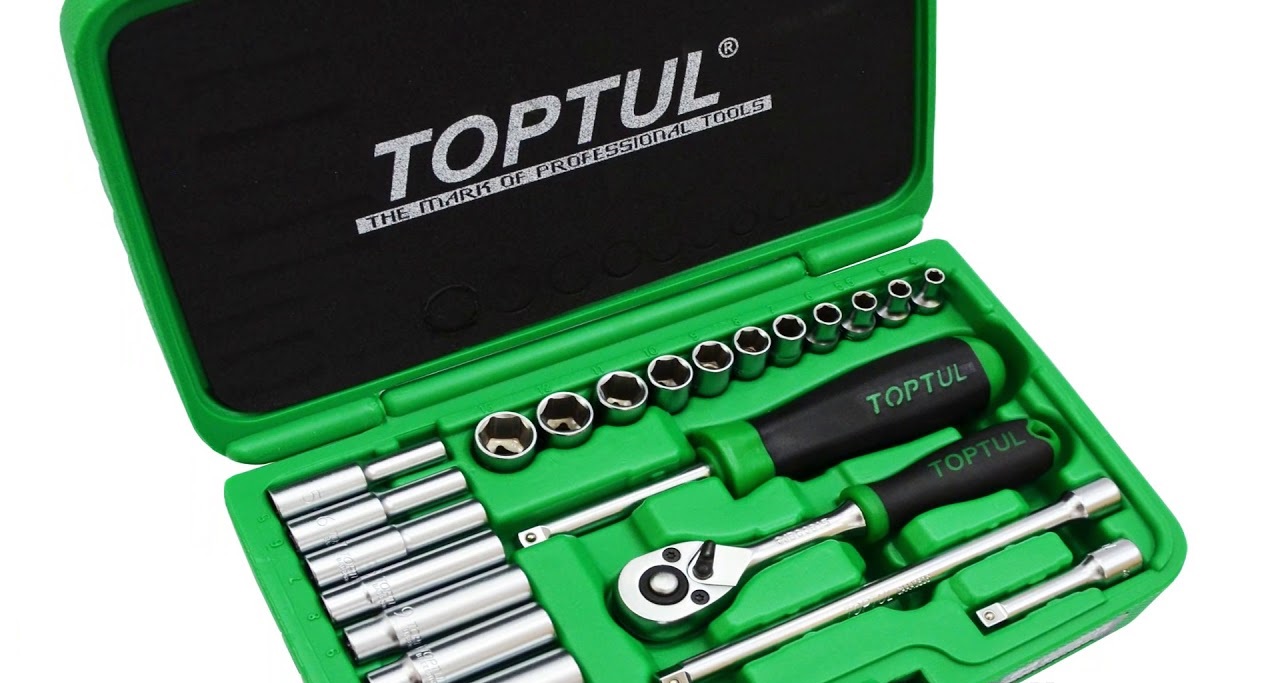 Набор инструмента 1/4" 24 ед. TOPTUL GCAI2403 Набор инструмента 1/4" 24 ед. TOPTUL GCAI2403