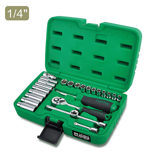 gcai2501 Набор инструмента 1/4″ профессиональный 25 ед. TOPTUL GCAI2501