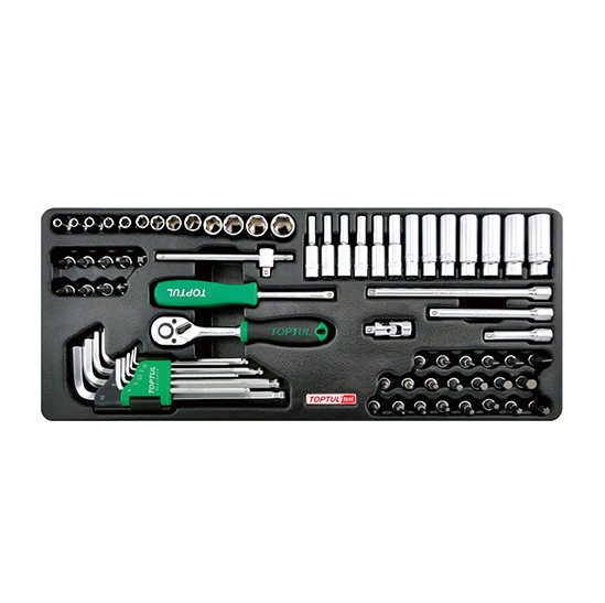 gcat7202 Набор инструмента 1/4″ 72 ед. в ложементе, тип В TOPTUL GCAT7202