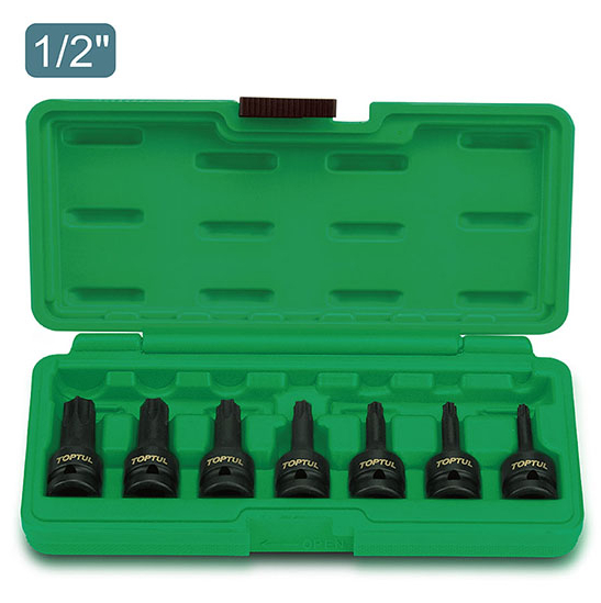 gdai0701 Набор головок TORX ударных 1/2″ T30-T70 7 ед. TOPTUL GDAI0701