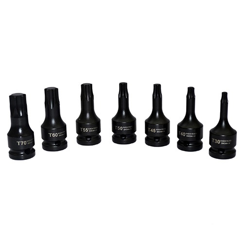 Набор головок TORX ударных 1/2" T30-T70 7 ед. TOPTUL GDAI0701 Набор головок TORX ударных 1/2" T30-T70 7 ед. TOPTUL GDAI0701