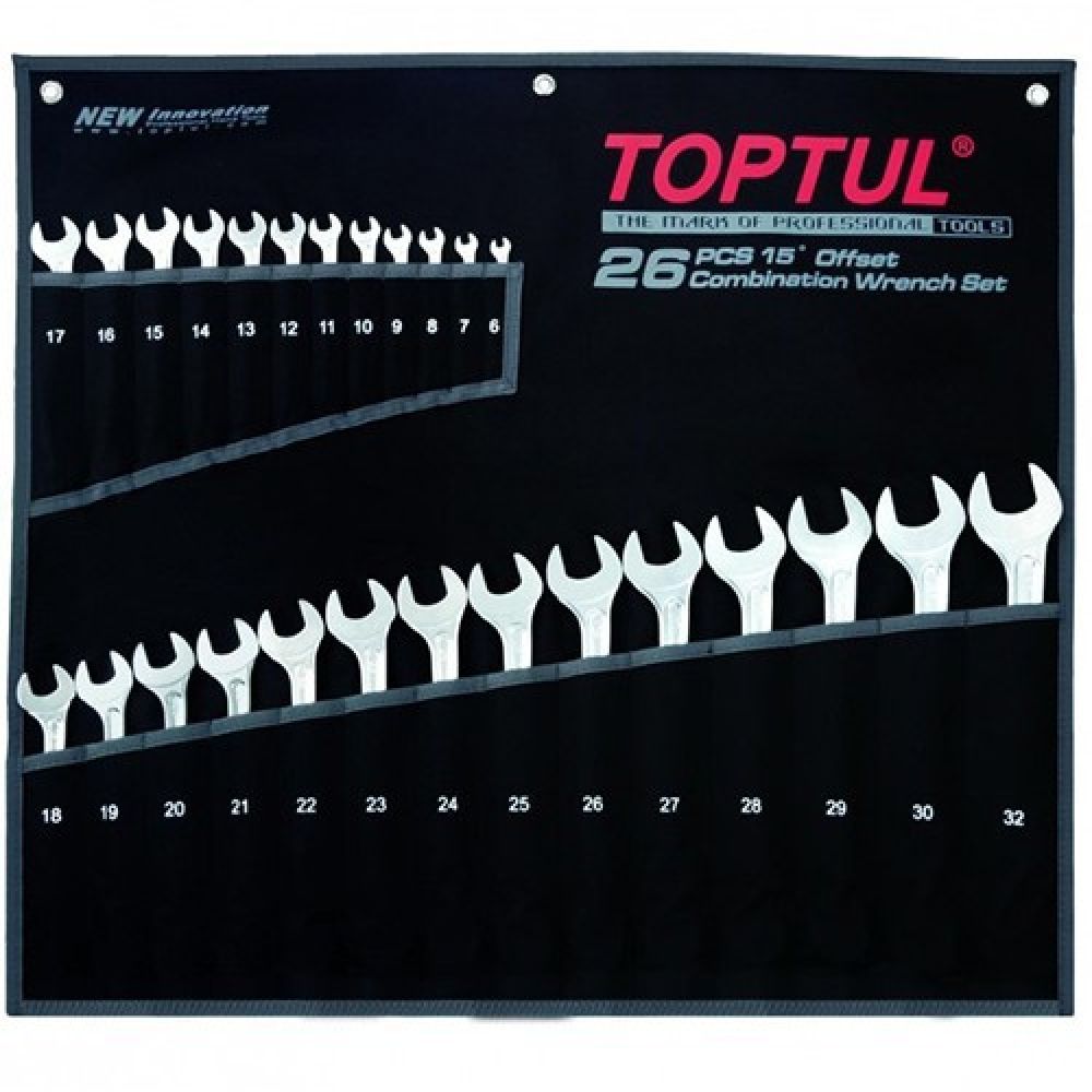 gpaw2601 Набор ключей комбинированных 26 шт. 6-32 “Super-Torque” TOPTUL GPAW2601