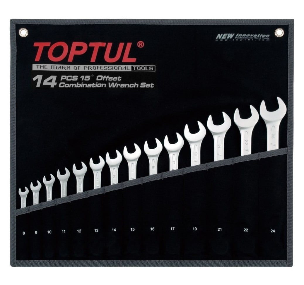 gpax1402 Набор ключей комбинированных 14 шт. 8-24 “Hi-Performance” TOPTUL GPAX1402