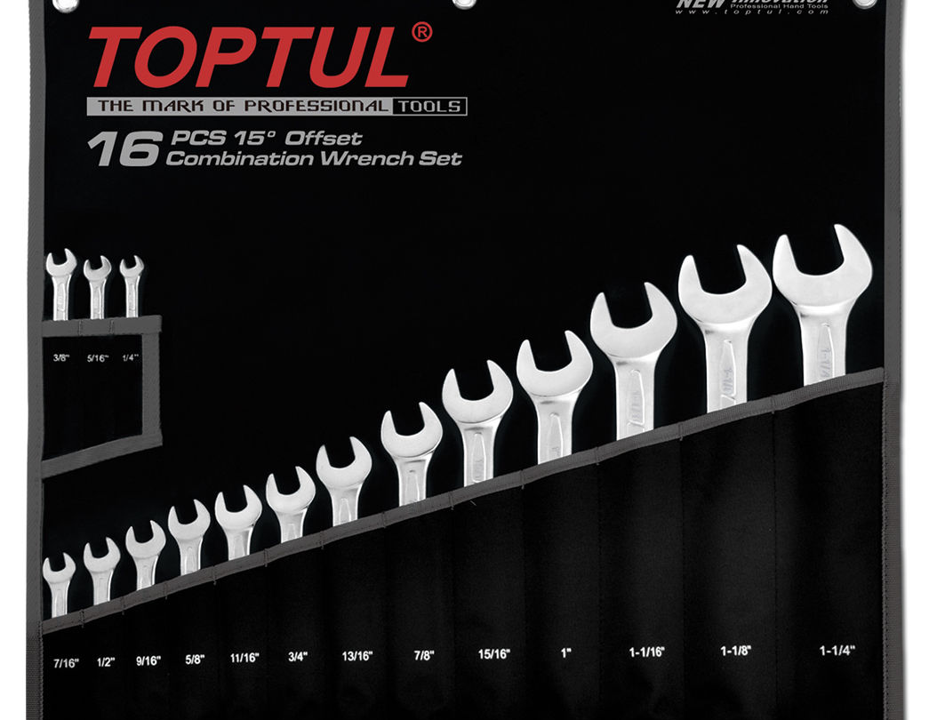 gpax1601 Набор ключей комбинированных 16 шт. 7-32 “Hi-Performance” TOPTUL GPAX1601