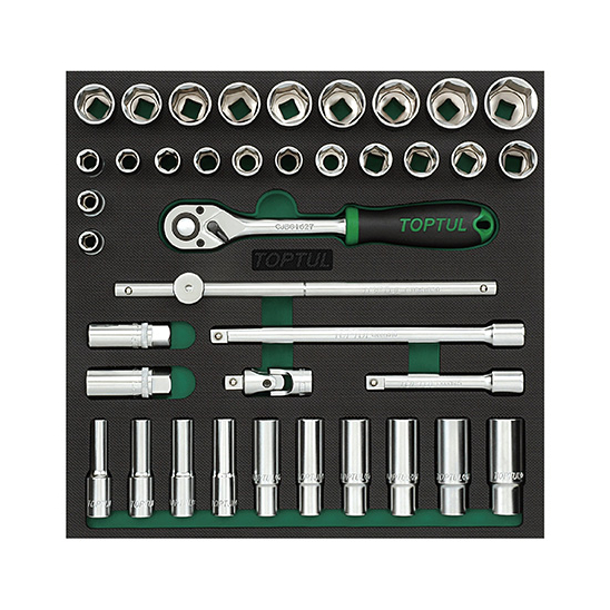 gvc3903 Набор инструмента 1/2″ 39 ед. в ложементе TOPTUL GVC3903