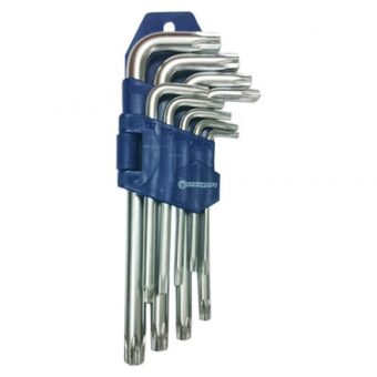 Набор ключей TORX звездочек с отверстием Г-образных 9 ед. СТАНДАРТ TKS0901