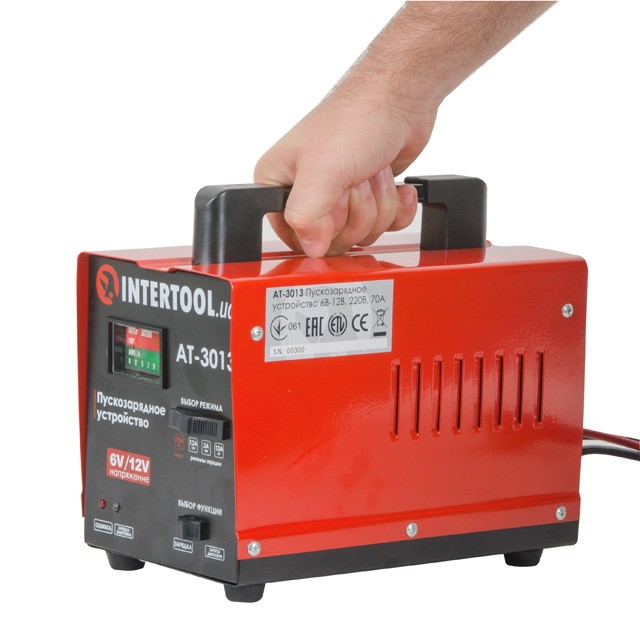 Пускозарядное устройство 6В-12В, 220В, 70А INTERTOOL AT-3013 Пускозарядное устройство 6В-12В, 220В, 70А INTERTOOL AT-3013