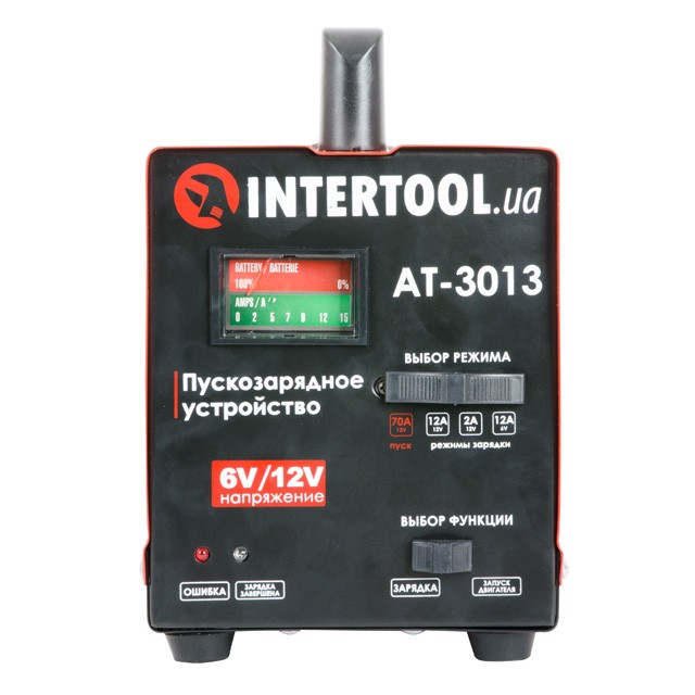 Пускозарядное устройство 6В-12В, 220В, 70А INTERTOOL AT-3013 Пускозарядное устройство 6В-12В, 220В, 70А INTERTOOL AT-3013