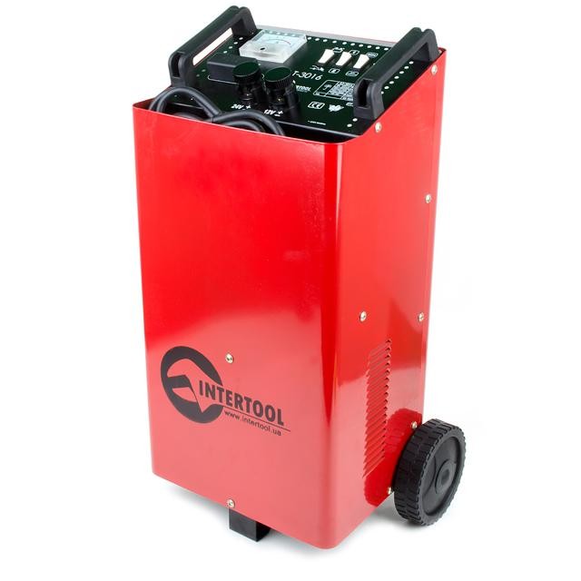 intertool-at-3016-photo-1 Пускозарядное устройство 12В-24В, 300А, 1.2кВт INTERTOOL AT-3016