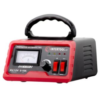 Зарядное устройство 6/12В, регулировка силы тока 0-10А, 230В INTERTOOL AT-3020 Зарядное устройство 6/12В, регулировка силы тока 0-10А, 230В INTERTOOL AT-3020