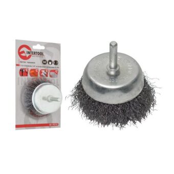 Щетка чашечная для дрели, 1/4" (витая проволока) INTERTOOL Щетка чашечная для дрели, 1/4" (витая проволока) INTERTOOL
