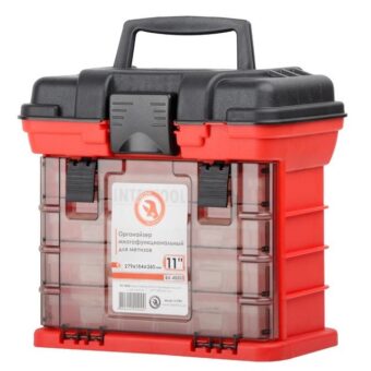 Органайзер для метизов с выдвижными секциями 11", 279*184*260 мм INTERTOOL BX-4020 Органайзер для метизов с выдвижными секциями 11", 279*184*260 мм INTERTOOL BX-4020