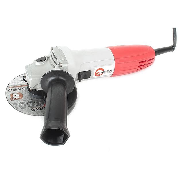 intertool-dt-0267-photo-1 Шлифмашина угловая 860 Вт, 11000 об/мин, диаметр круга 125 мм INTERTOOL DT-0267